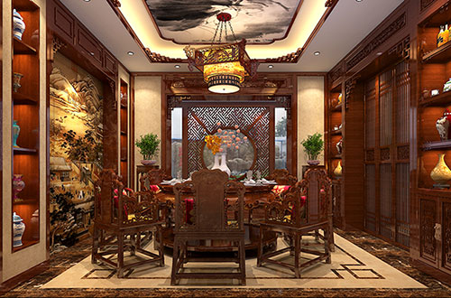 登封温馨雅致的古典中式家庭装修设计效果图